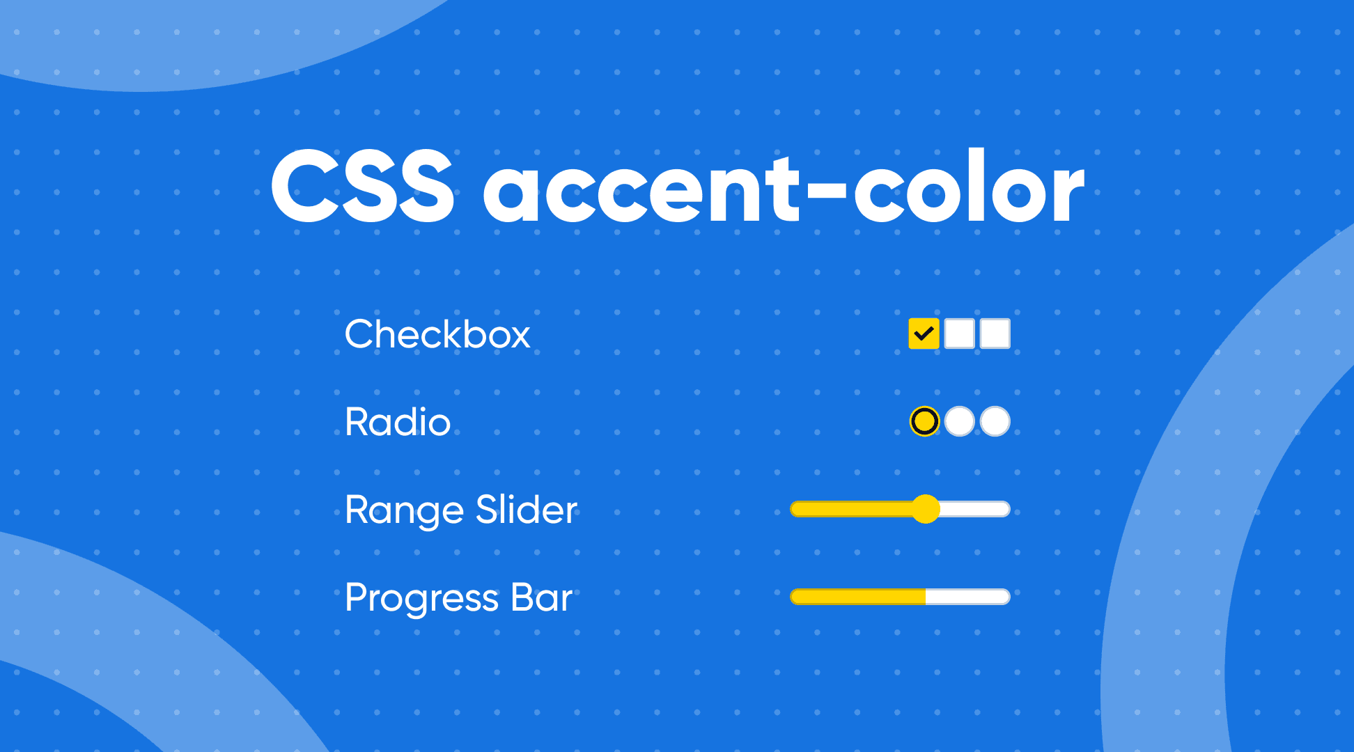 CSS accent-color: HTML Form-Elemente mit nur einer Zeile CSS stylen