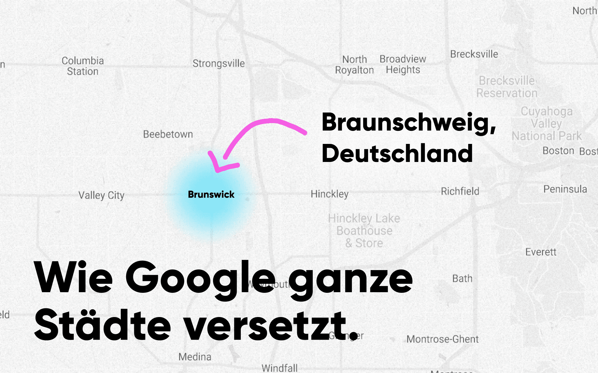 Das Brunswick-Problem: Wie Google Datastudio Städte verschiebt