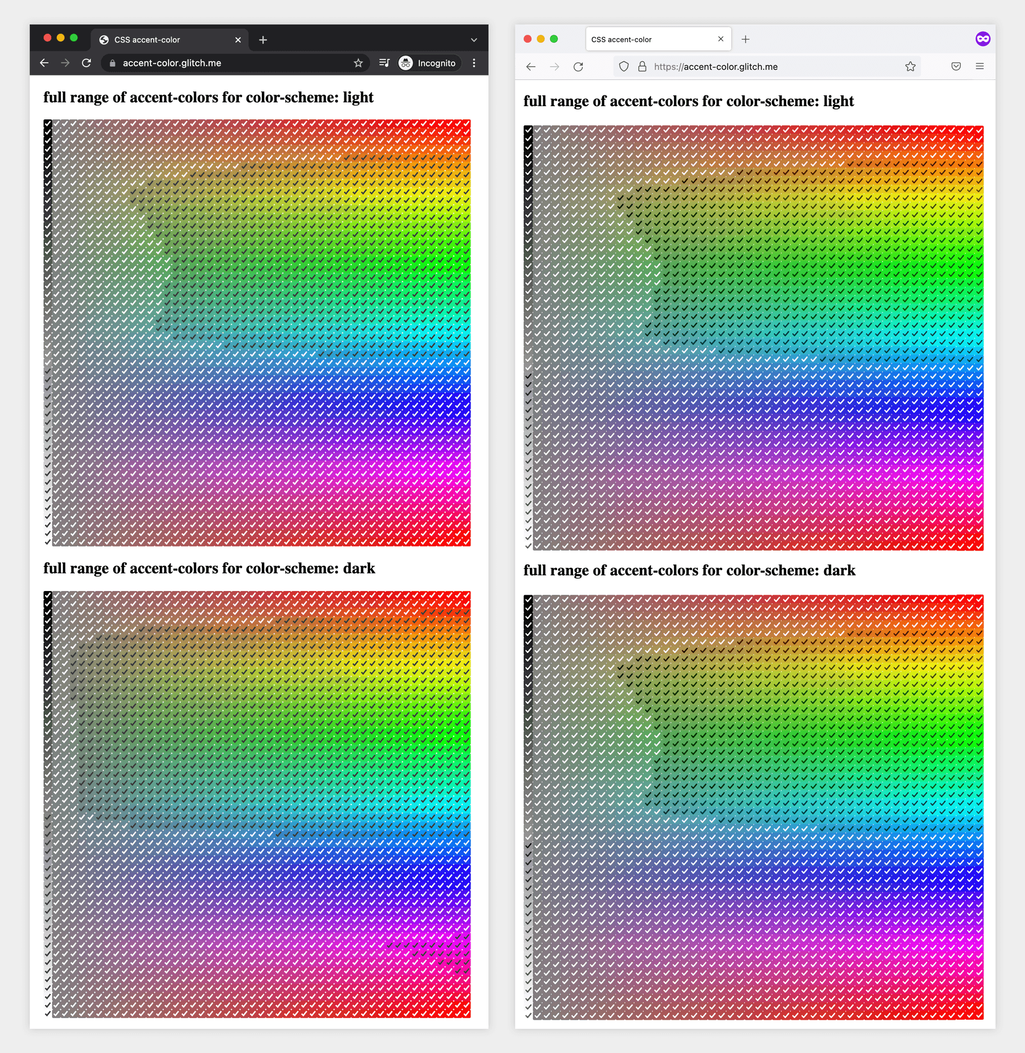 Accent Color Beispiele