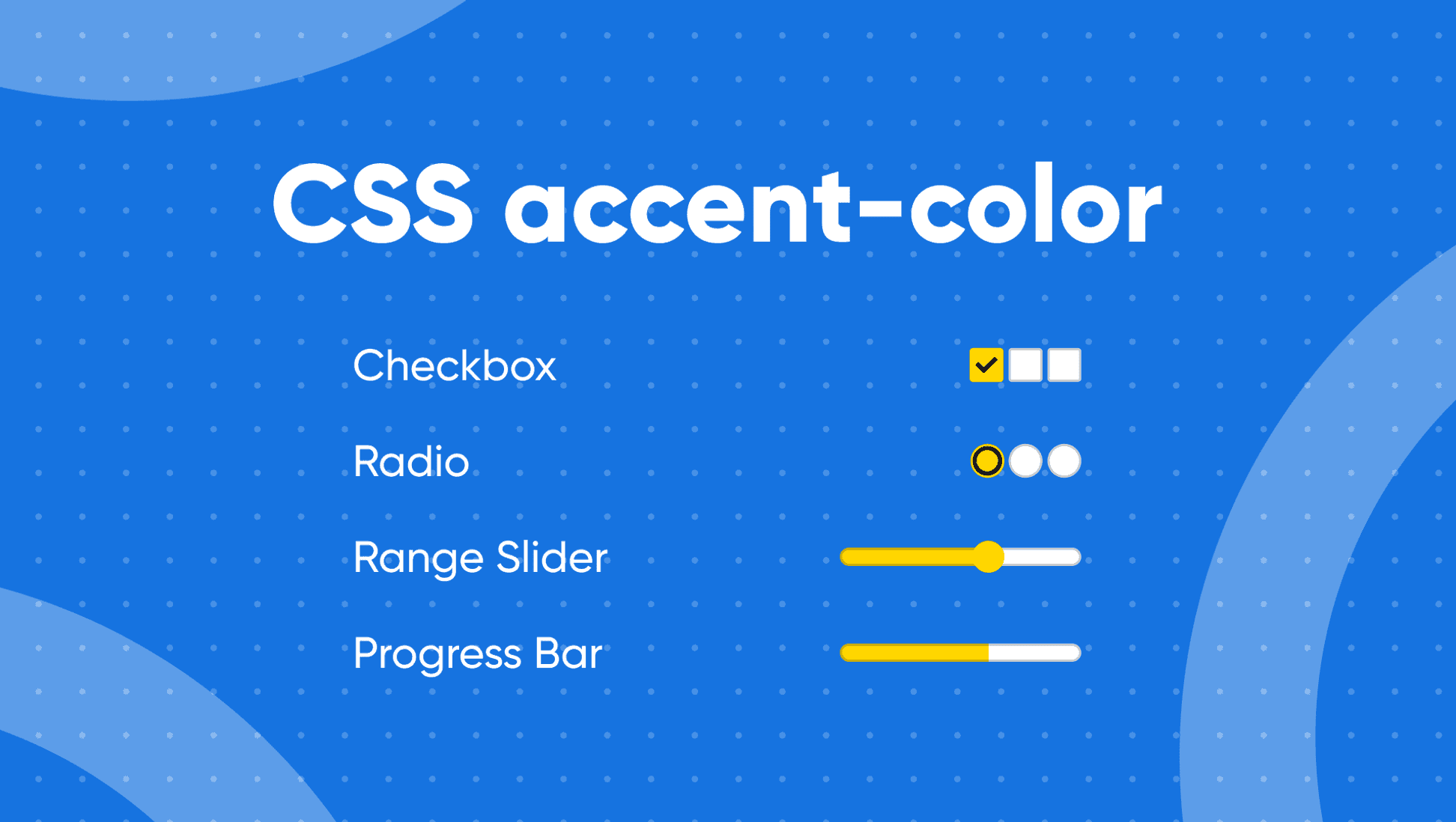CSS accent-color: HTML Form Element Theming with One Line of CSS